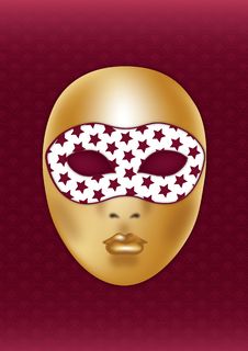 Golden Mask Royalty Free Stock Photos