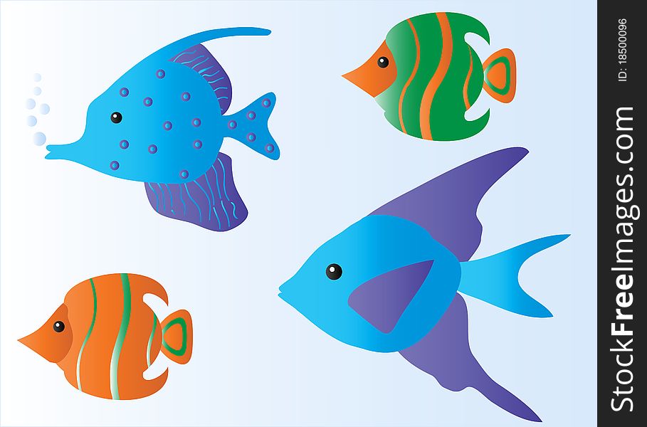 Tropical Fish Cartoon