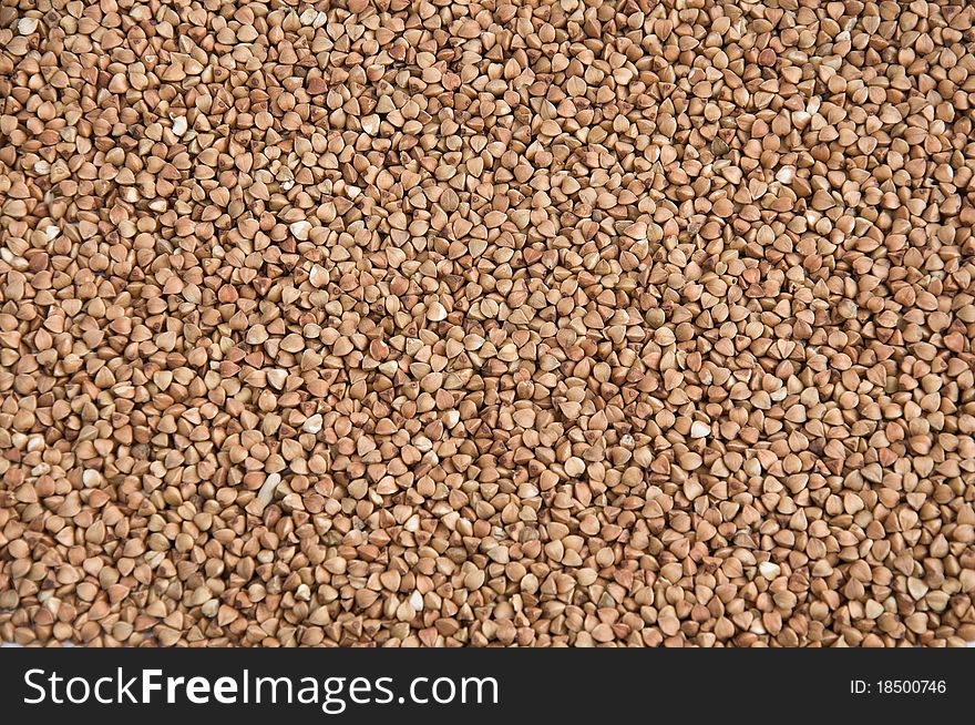 Brown buckwheat as a background