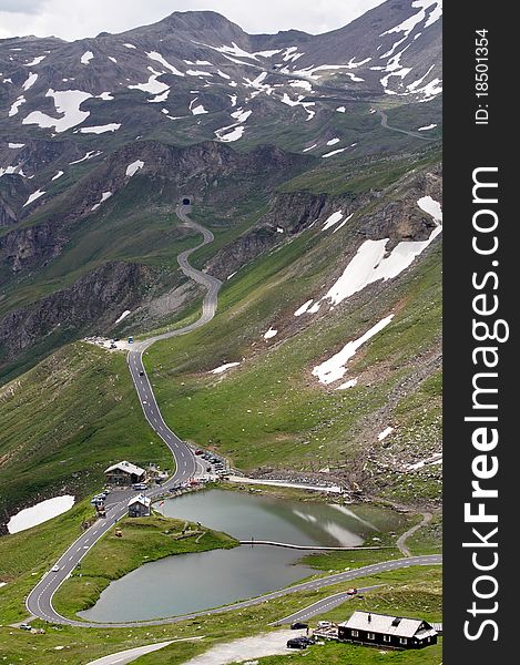 Grossglockner mountain road, Austria, Alps. Grossglockner mountain road, Austria, Alps