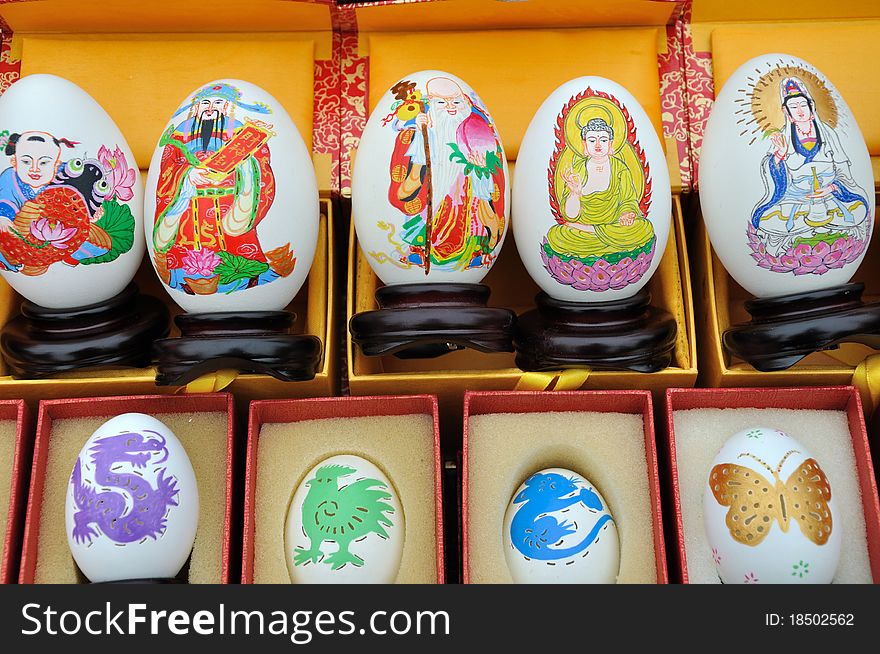 Egg Painting On Various Culture Visualize
