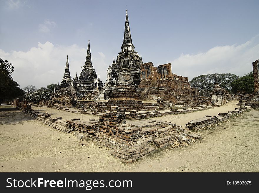 Siam older palace ayutthaya Thailand