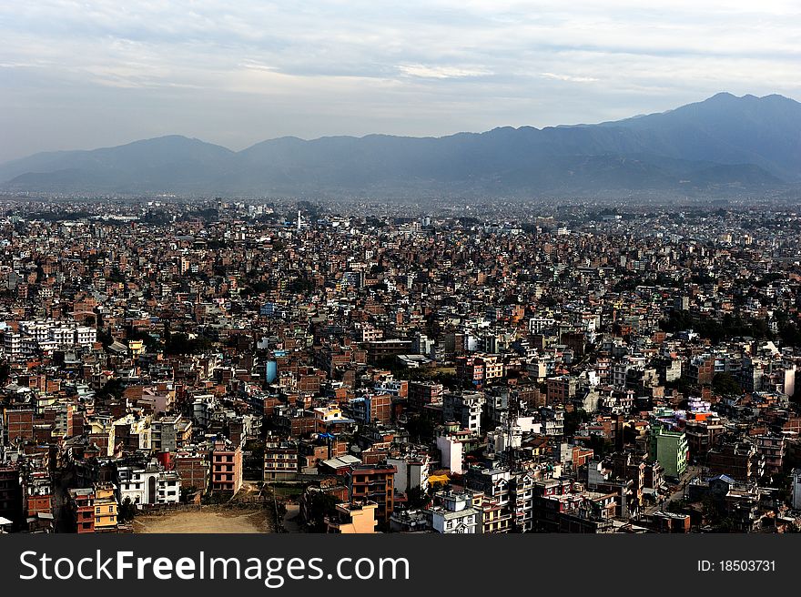 The building in Kathmandu, the capital city of Nepal. The building in Kathmandu, the capital city of Nepal