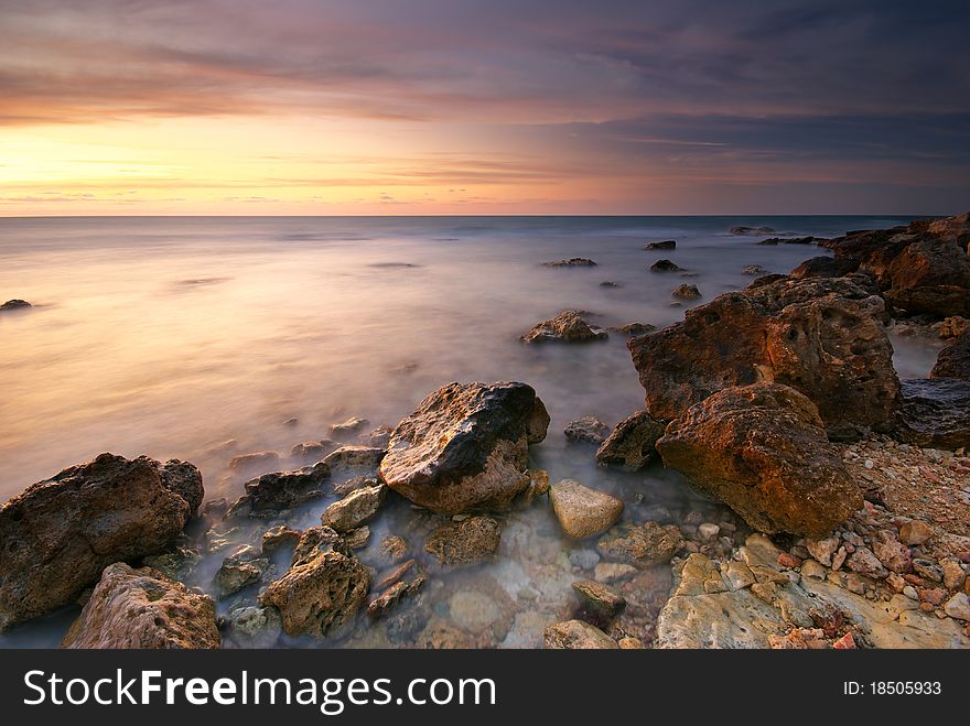 Beautiful seascape. Composition of nature.