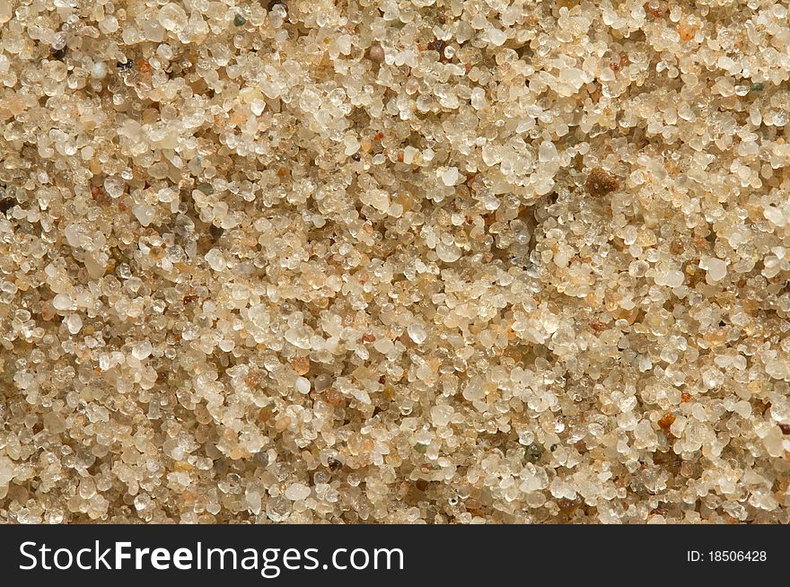Close Up Image Of Sand Grains