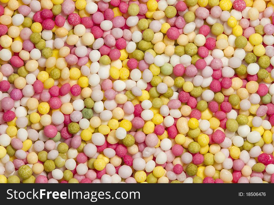 Close up macro image of decorative sprinkles