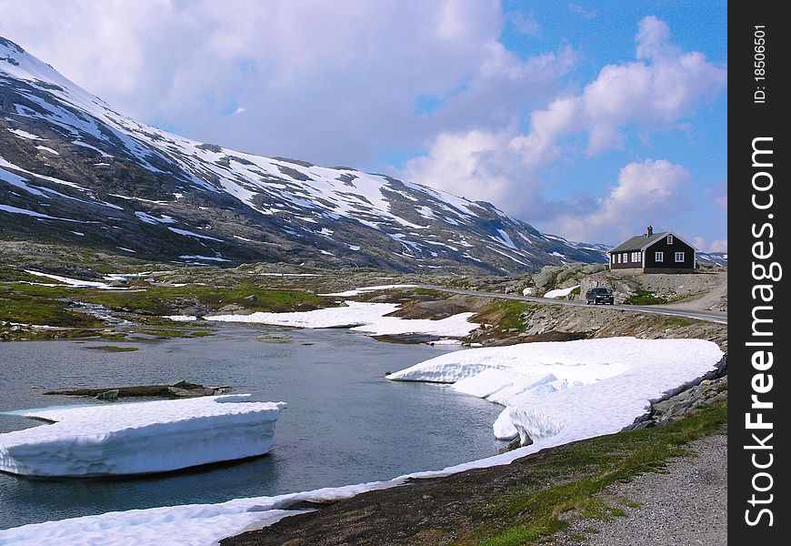 The Countryside of Norway on a Summer Day. The Countryside of Norway on a Summer Day