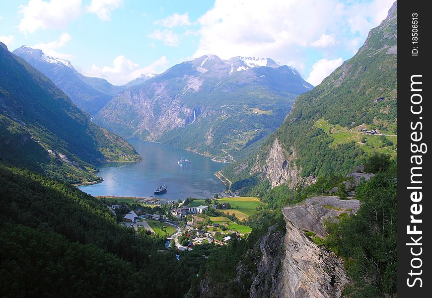 The Countryside of Norway on a Summer Day. The Countryside of Norway on a Summer Day