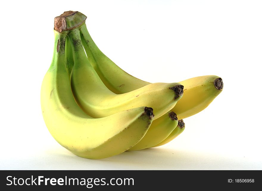 Bananas isolated on a white background