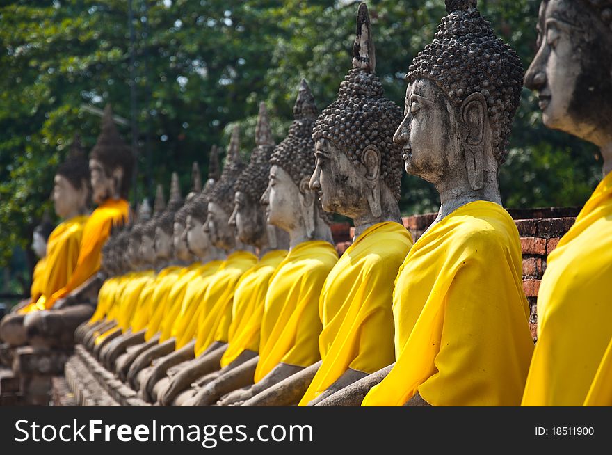 Old Temple Of Ayutthata, Thailand