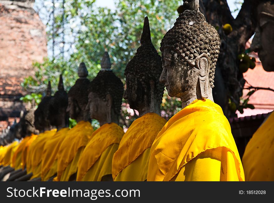 Old temple of Ayutthaya, Thailand