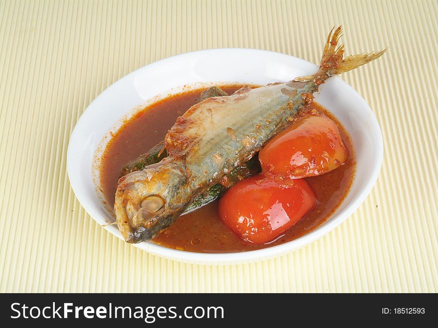 Asian food asam fish