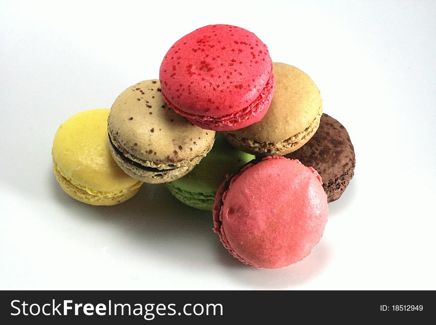 Macaroons with varied colors