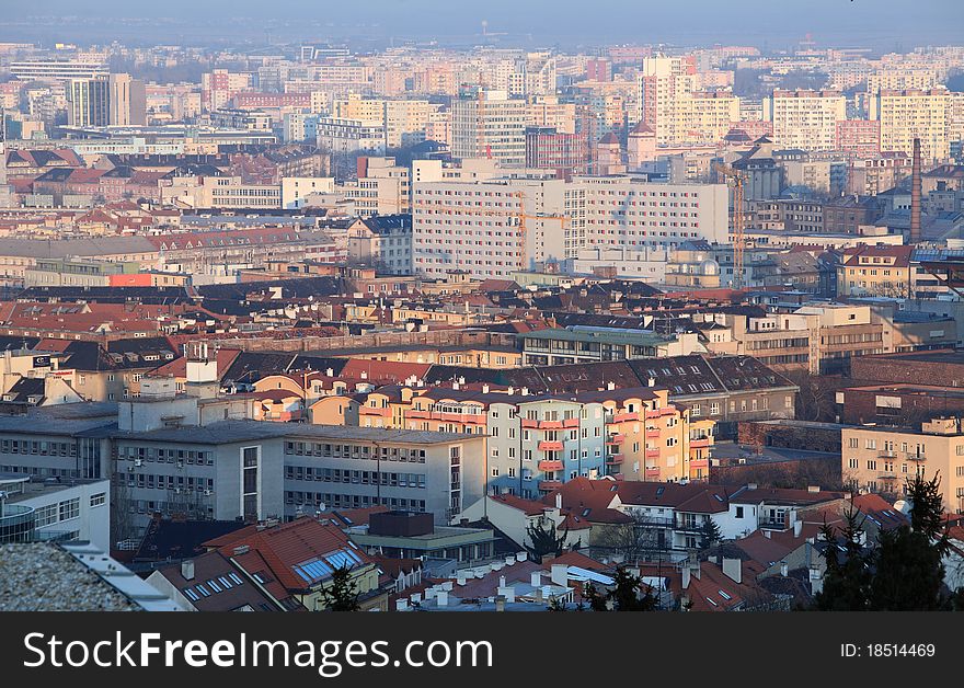 View of Bratislava from hill, Slovakia