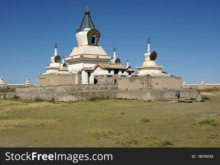 Monastery of Erdene Zuu in Mongolia. Monastery of Erdene Zuu in Mongolia