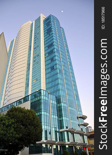 Modern Office Highrise in Downtown San Francisco, California