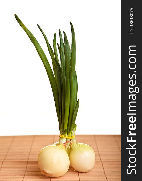 Onion isolated on white background