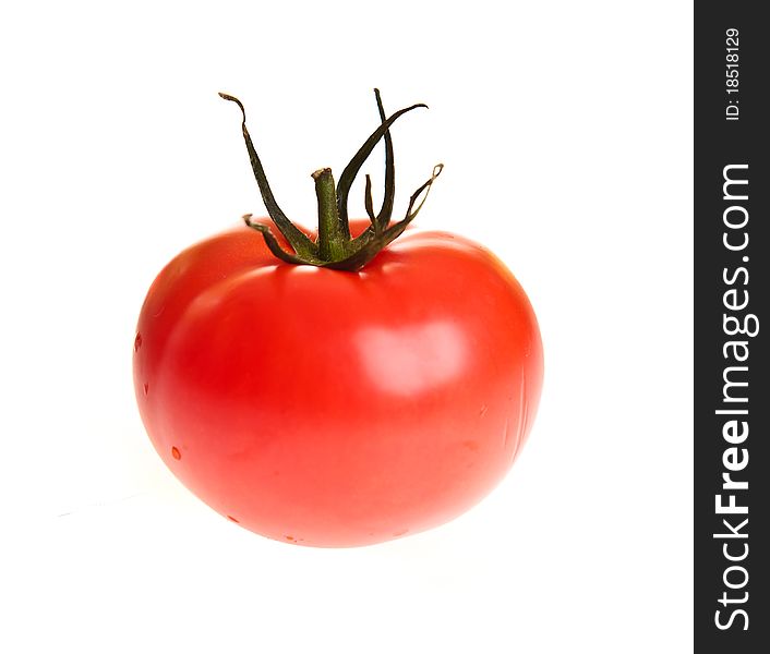 Tomatoes isolated on white