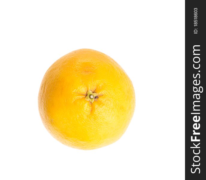 Grapefruit on white isolated background