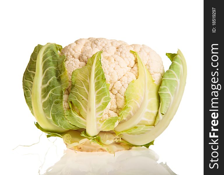 Cauliflower Isolated On White