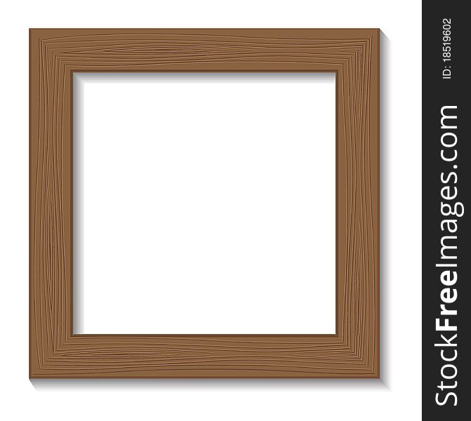 Framework for a photo, isolated on a white background. Vector illustration. Framework for a photo, isolated on a white background. Vector illustration