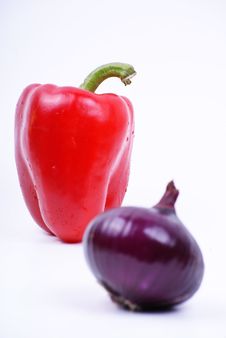 Pepper And Onion Stock Photography Pepper And Onion Stock Photography