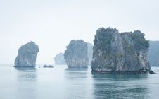 Halong Bay Limestone Formations Royalty Free Stock Images Halong Bay Limestone Formations Royalty Free Stock Images