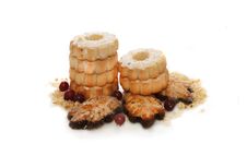 Butter Biscuits With Powdered Sugar Royalty Free Stock Images Butter Biscuits With Powdered Sugar Royalty Free Stock Images