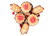 Butter Biscuits With Jam Royalty Free Stock Photography Butter Biscuits With Jam Royalty Free Stock Photography