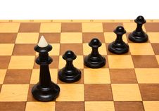 Chess And Board Stock Image