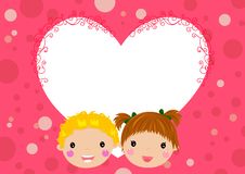 Boy And Girl Fall In Love Royalty Free Stock Image