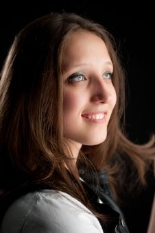 Portrait Of A Young Woman Royalty Free Stock Photo Portrait Of A Young Woman Royalty Free Stock Photo