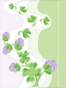Background With Clover Stock Photos