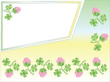 Background With Clover Royalty Free Stock Photo
