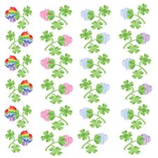 Borders  Clover Royalty Free Stock Images
