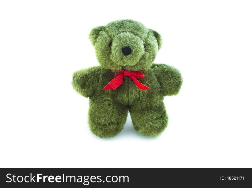 Bear green Gift on the eve of Love.