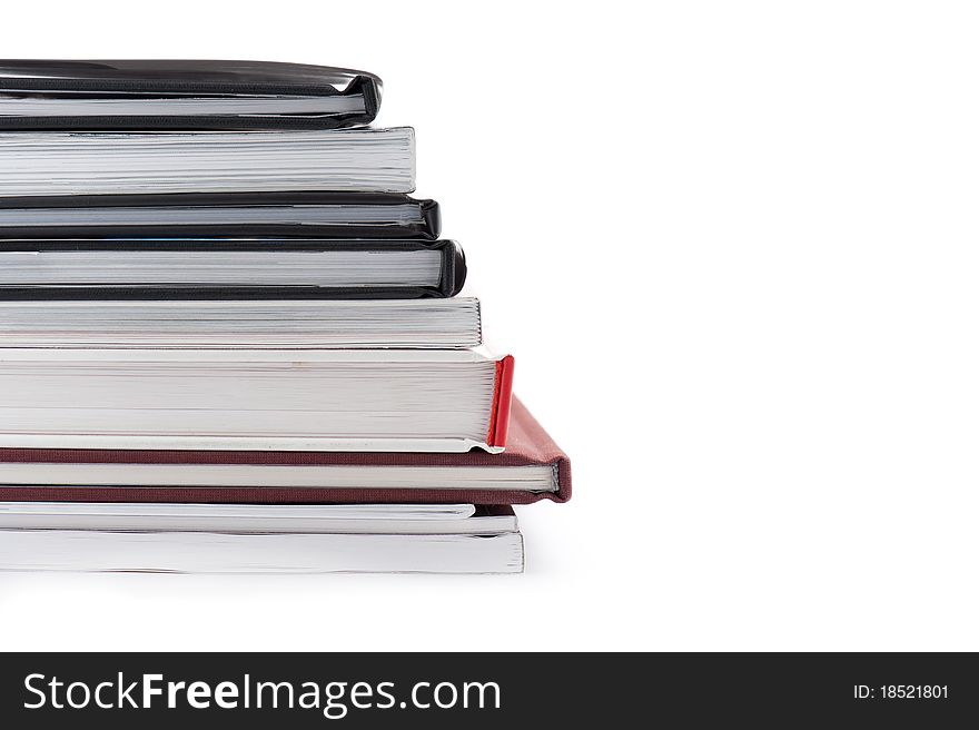 Pile Of Books Isolated On White Background