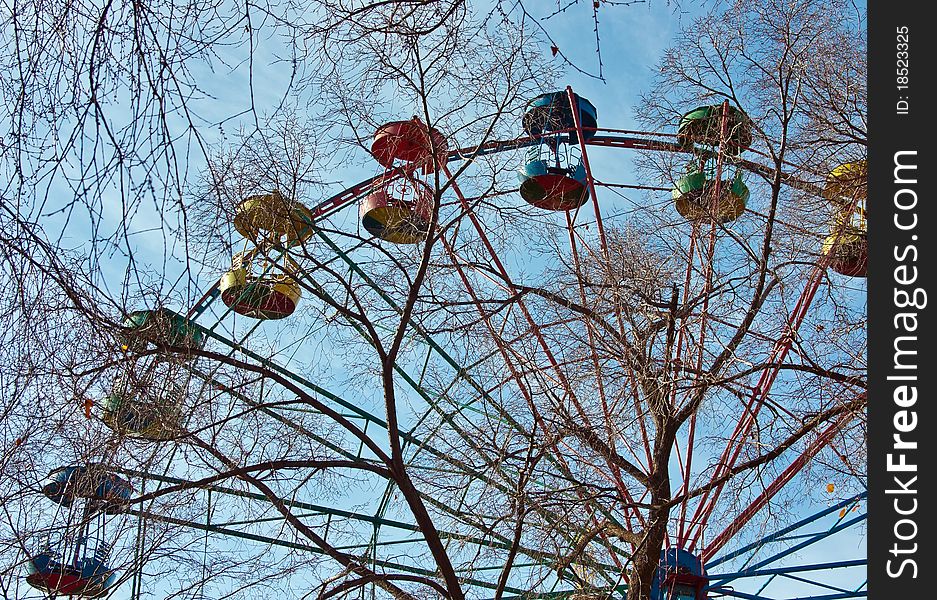 Autumn Ferris Wheel in the trees