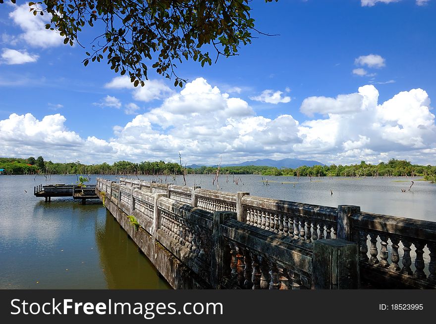 The lekeside in Chanthaburi, Thailand. The lekeside in Chanthaburi, Thailand.