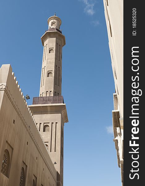 Juma Grand Mosque in Bastakiya area in Dubai, UAE.