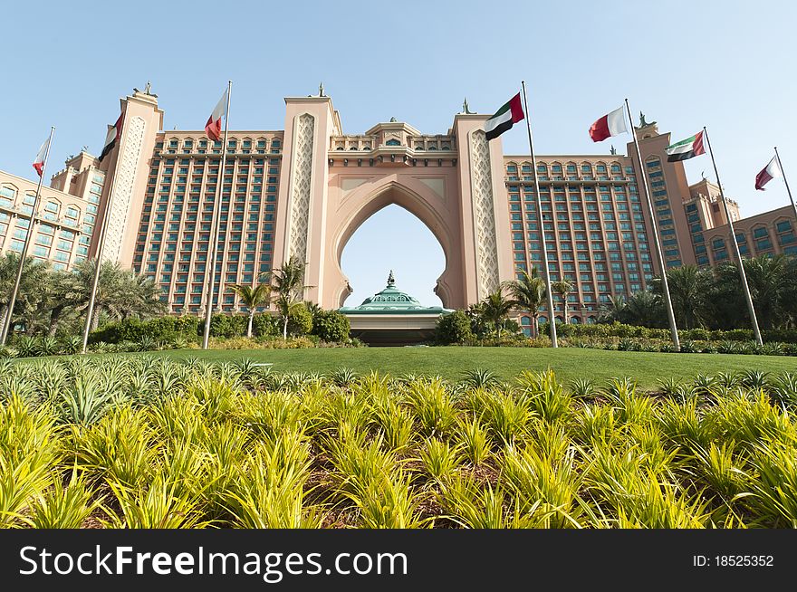 Hotel Atlantis in Jumeira area in Dubai, UAE.