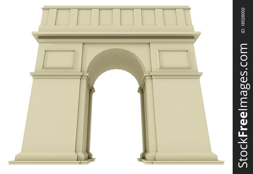 Arch on a white background