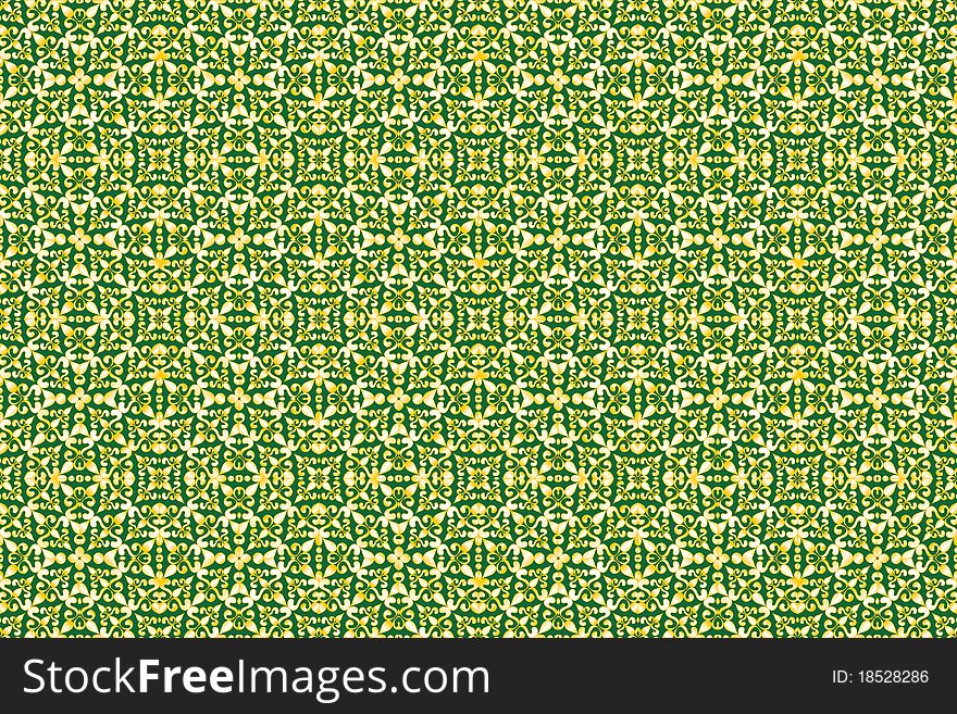 Beautiful background seamless, made in the style of Damascus, with a graphic pattern. EPS-format supplied.