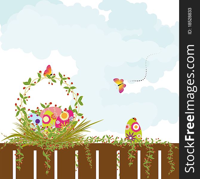 Springtime Easter holiday wallpaper