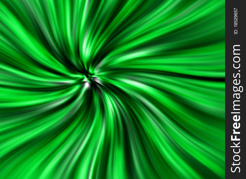 Abstract Green Waves