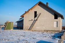 Residential House Under Construction Stock Images Residential House Under Construction Stock Images