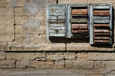 Old Posting Boxes Royalty Free Stock Images