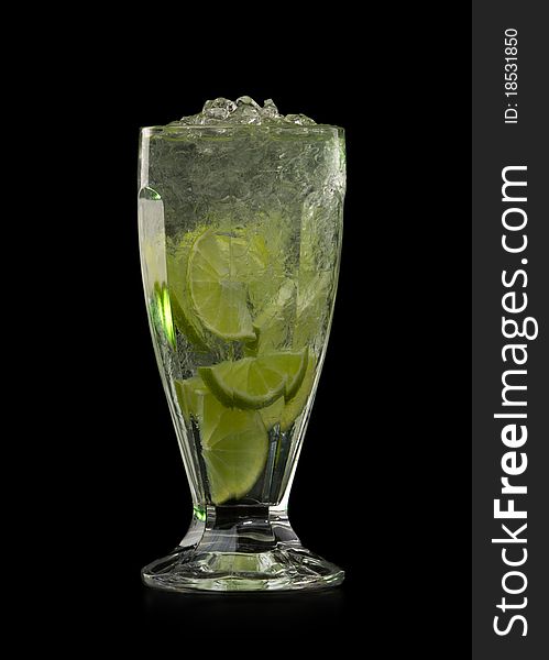 Cocktail With Lime And Ice