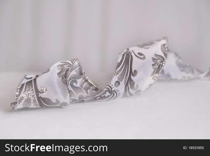 Silver Wire Holiday Ribbon