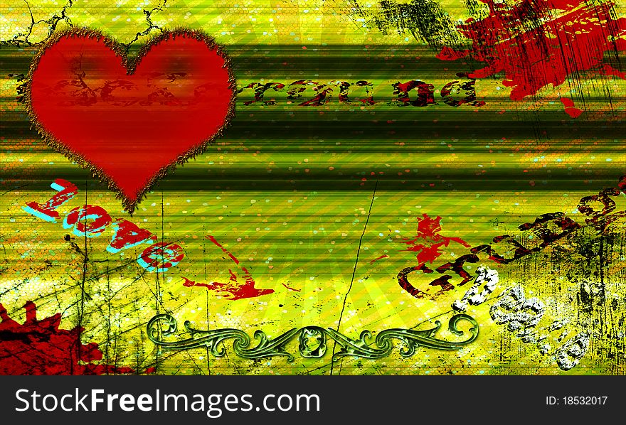 Grunge background frame for web or desktop